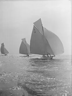 William Fife Iii Collection: The Truant and Antwerpia IV racing with spinnakers, 27th May 1912. Creator