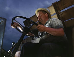Truck driver at TVA's Douglas Dam, Tennessee, 1942. Creator: Alfred T Palmer