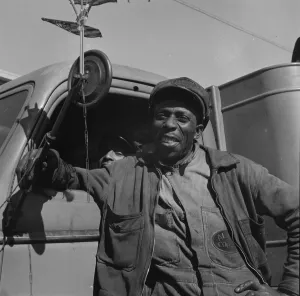 Delivery Man Prints: Truck drivers for the Alaska Coal Company, Washington, D. C. 1942. Creator: Gordon Parks