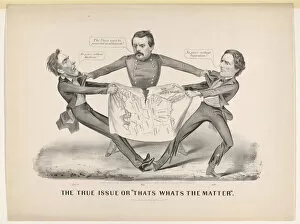 Abraham Lincoln Collection: The True Issue or 'Thats Whats the Matter', 1864. Creator: Currier and Ives