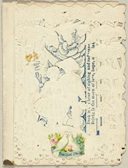 Valentines Card Prints: True Loves Offering (Valentine), 1850/59. Creator: Unknown