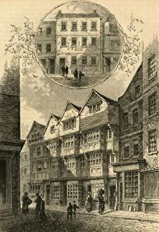 Strand Gallery: The Trumpet, afterwards the Duke of York, Shire Lane, 1778. Elias Ashmoles House, (1897)