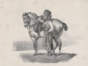 Second State Of Three Prints: The Trumpet of the Hussards, 1823. Creator: Theodore Gericault