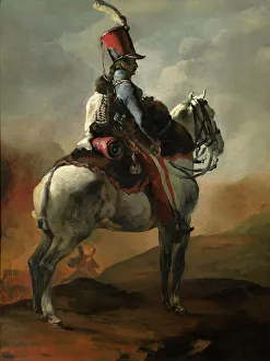 Gericault Theodore Prints: Trumpeter Of The Hussars, c1815-20. Creator: Theodore Gericault