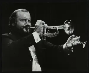 Keith Prints: Trumpeter Keith Smith, Stevenage, Hertfordshire, 1984. Artist: Denis Williams