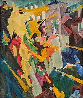 Feininger Prints: Trumpeters I, 1912. Creator: Feininger, Lyonel (1871-1956)