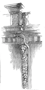 Bracket Prints: Truss Supporting the Gallery, St. George's Hall, Liverpool, 1854. Creator: Unknown