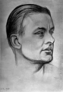 TS Eliot, American born British poet dramatist and critic, 1933. Artist: William Rothenstein TS Eliot, American born British poet dramatist and critic, 1933. Artist: William Rothenstein