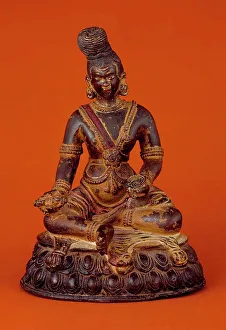 Mudra Prints: Tsangnyön Heruka (1452-1507), Late 15th -16th century. Creator: Unknown