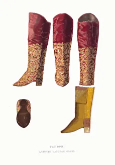 Fyodor Grigoryevich 1801 1892 Prints: Tsar boot. From the Antiquities of the Russian State, 1849-1853