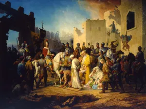 Tsar Ivan IV Conquering Kazan in 1552, 1894. Artist: Pyotr Shamshin Tsar Ivan IV Conquering Kazan in 1552, 1894. Artist: Pyotr Shamshin