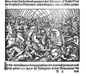 Ivan Iv Prints: Tsar Ivan IV conquering Kazan (From Die Moskouitische Chronica by S)