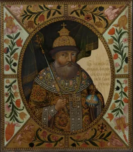 Tsar Michael I of Russia (From the Tsarskiy titulyarnik (Tsars Book of Titles), 19th century