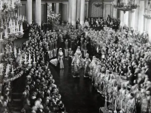 Romanov Collection: Tsar Nicholas II at the opening ceremony of the first Duma, St Petersburg, Russia, 1906