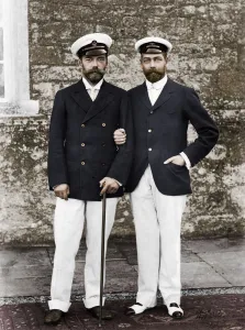 Tsar Nicholas II of Russia and King George V of Great Britain Tsar Nicholas II of Russia and King George V of Great Britain