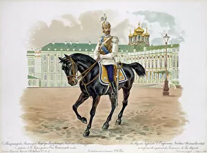 Tsar Nicholas II of Russia in the uniform of His Majestys Life Cuirassiers Guard Regiment, 1896