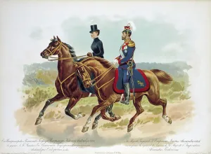 1917 Prints: Tsar Nicholas II of Russia in the uniform of Her Majestys Life Guard Uhlan regiment, 1896