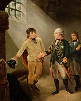 Andrew Thaddeus Bonventure Kosciusko Prints: Tsar Paul Visiting Kosciuszko in Prison, 1798-1840. Creator: Unknown