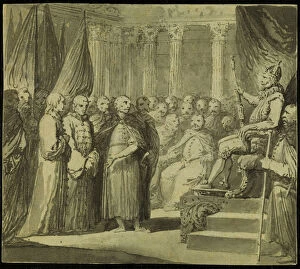 Sigismund Iii Of Poland Gallery: Tsar Vasili IV Ivanovich Shuisky before the King Sigismund III Vasa, Late 18th cent