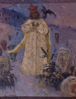 Nesterov Prints: Tsarevna (The Princess), 1887. Artist: Nesterov, Mikhail Vasilyevich (1862-1942)
