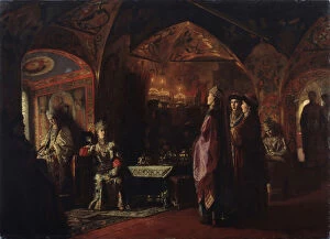 Successor To The Throne Gallery: Tsarevnas dwelling, 1878. Artist: Klodt, Mikhail Petrovich, Baron (1835-1914)