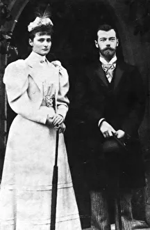 Alexandra Prints: Tsarina Alexandra Feodorovna and Tsar Nicholas II of Russia, c1900