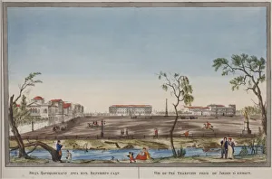 State Central Literary Museum Gallery: Tsarinas Meadow (Tsaritsyn Lug) in Saint Petersburg, 1814