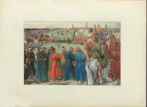 Falconry Prints: Tsars Alexei Mikhailovich Ride to the Hunt