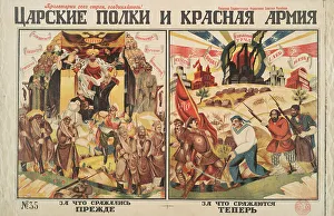 Dmitry Orlov Prints: The Tsar's Regiments and the Red Army, 1919. Creator: Dmitriy Stakhievich Moor