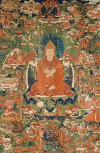 Thanka Collection: Tsongkhapa, End 18th - Early 19th cen. Creator: Tibetan culture
