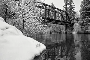 Oregon United States Of America Prints: Tualatin River Bridge. Creator: Joshua Johnston