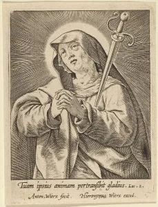 Piercing Prints: Tuam ipsius animam.... Creator: Antonius Wierix