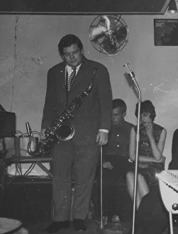 1959 Prints: Tubby Hayes, Ronnie Scott's, Gerrard Street, London, 1959. Creator: Brian Foskett