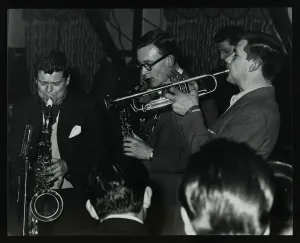 Humble Prints: The Tubby Hayes Sextet playing at a modern jazz night at the Civic Restaurant