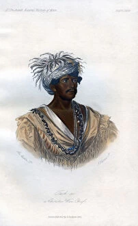 Tuch-ee, A Cherokee War Chief, 1848.Artist: Harris