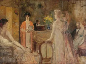 Henri 1852 1929 Prints: A Tuesday evening at Madeleine Lemaire, c1910. Creator: Gervex; Henri (1852-1929)