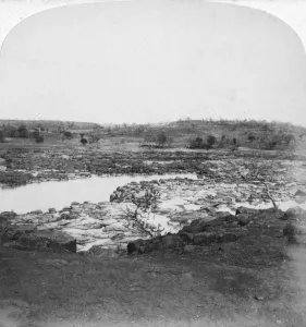 Kwazulu Natal Prints: Tugela River, Natal, South Africa, Boer War, 1901. Artist: Underwood & Underwood