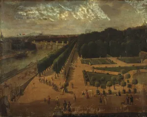 Palais Du Louvre Prints: Tuileries Garden, seen from Pavillon de Flore
