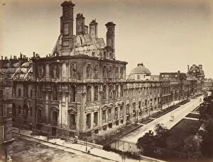 Debris Gallery: Tuileries Palace, Burned. General View, 1871. Creator: Alphonse J. Liebert