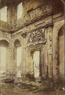 Tuileries Prints: Tuileries Palace in ruins, 1871-1883. Creator: Unknown
