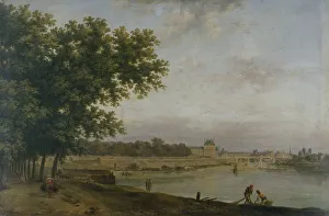Pont Royal Prints: Tuileries and the Pont Royal, seen from Cours-la-Reine