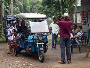 Tuk Tuk school transport in India, 2019. Creator: Unknown