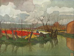 A Tulip Farm in Holland, c1898. Artist: Nicols Wilhelm Jungmann