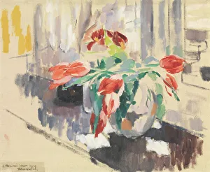 Windowsill Prints: Tulips, 1912. Creator: Rik Wouters