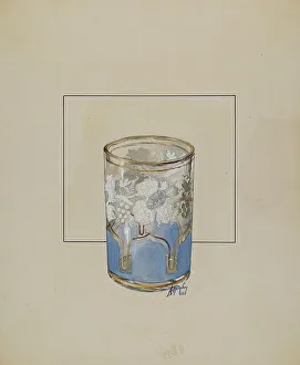 Glasswork Prints: Tumbler, 1937. Creator: Ralph Atkinson