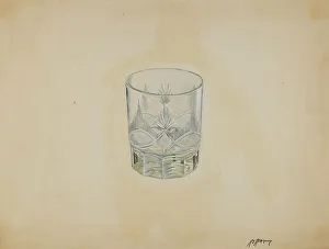 Glasswork Prints: Tumbler, c. 1936. Creator: Ralph Atkinson