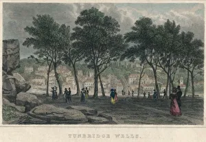 Promenading Prints: Tunbridge Wells, 1828. Creator: Unknown