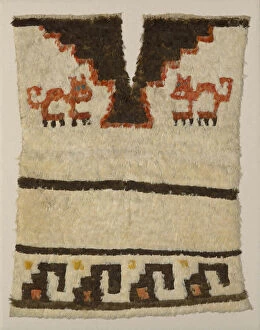 Peruvian Collection: Tunic Fragment, Peru, A. D. 1470/1532. Creator: Unknown