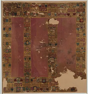 Hieroglyph Prints: Tunic, Peru, A. D. 600 / 800. Creator: Unknown