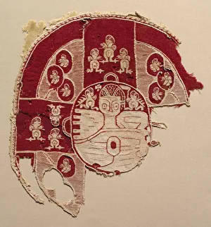 Plain Weave Prints: Tunic or Shawl Ornament, 600s. Creator: Unknown